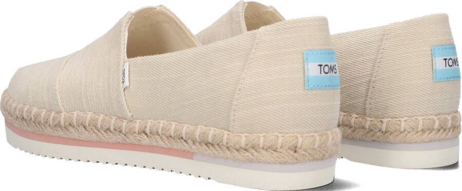 TOMS Alpargata Platform Rope Espadrilles Dames Beige - Foto 6