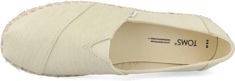TOMS Alpargata Platform Rope Espadrilles Dames Beige - Foto 8