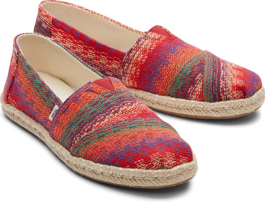 TOMS Alpargata Rope dames espadrille Rood multi