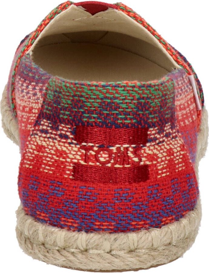 TOMS Alpargata Rope dames espadrille Rood multi