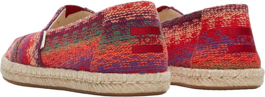 TOMS Alpargata Rope dames espadrille Rood multi