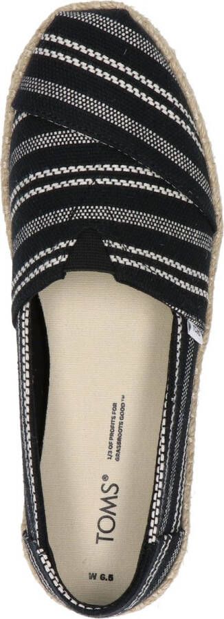 TOMS Alpargata Rope Dames Espadrilles Black