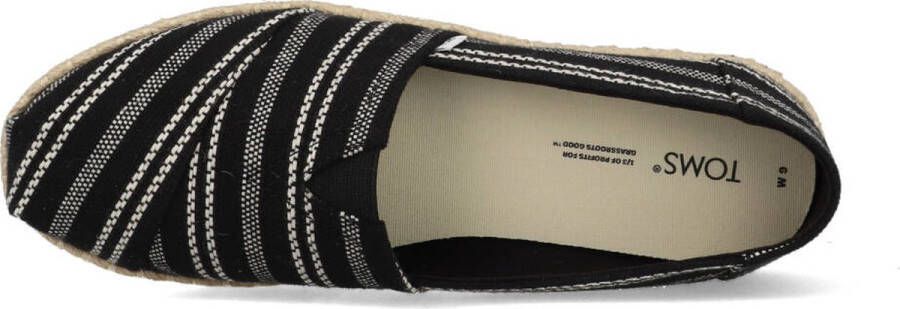 TOMS Alpargata Rope Dames Espadrilles Black