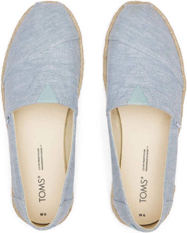 TOMS Alpargata Rope Espadrilles Dames Blauw