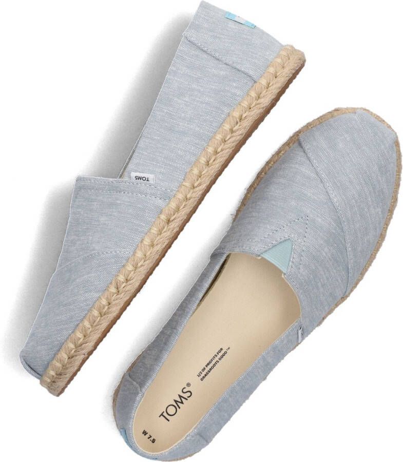 TOMS Alpargata Rope Espadrilles Dames Blauw