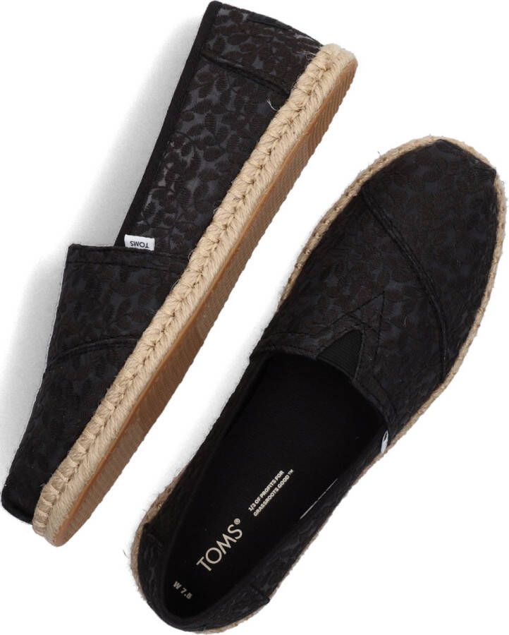 TOMS Alpargata Rope Espadrilles Dames Zwart