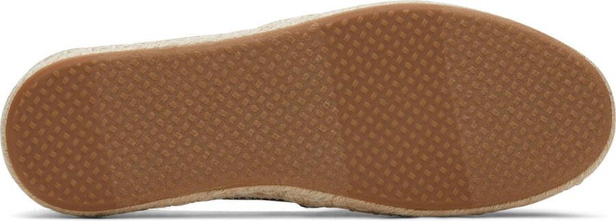 TOMS Alpargata Strip instapschoen Wit zwart