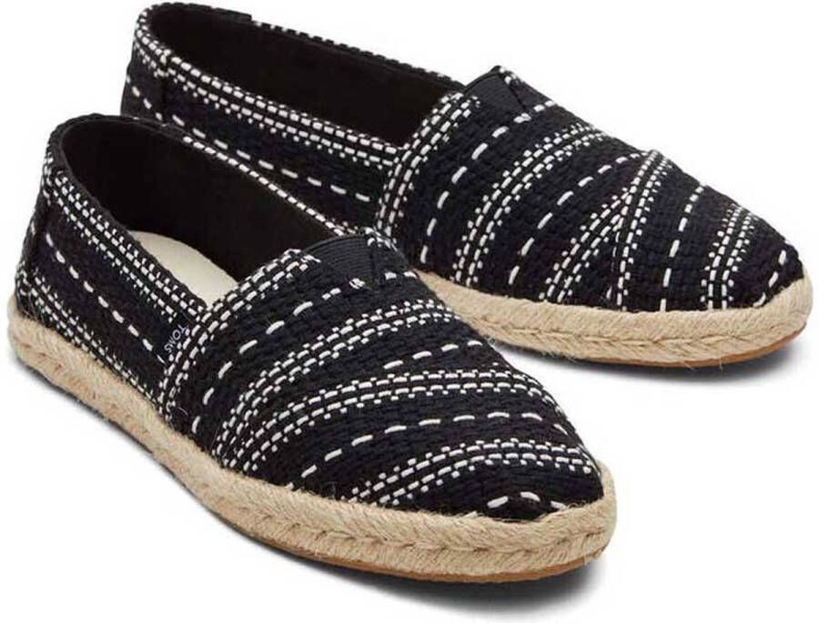 TOMS Dames Alpargata Rope Loafers Zwart