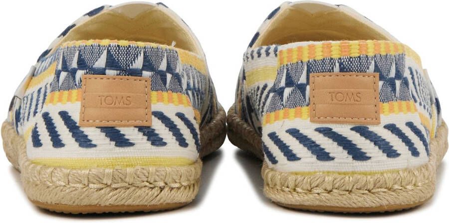 TOMS Espadrilles Dames Instappers Damesschoenen Canvas Alpargata rope pr Blauw wit