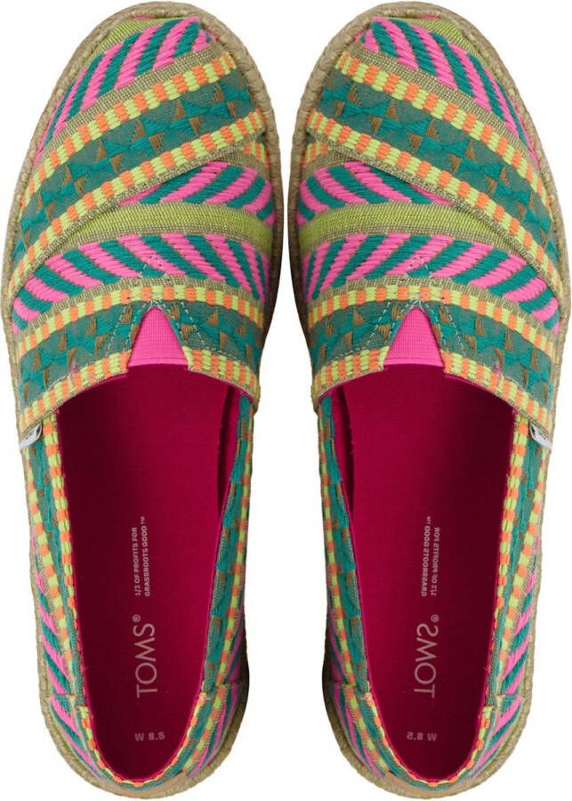TOMS Espadrilles Female Instappers Damesschoenen Canvas Alpargata rope pr