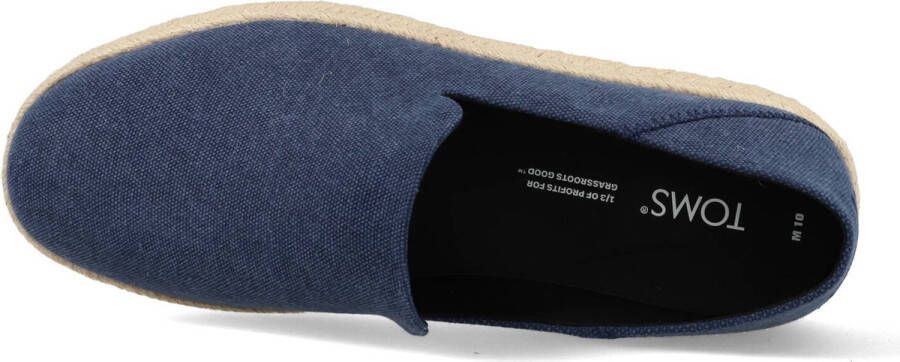 TOMS Santiago heren espadrille Blauw