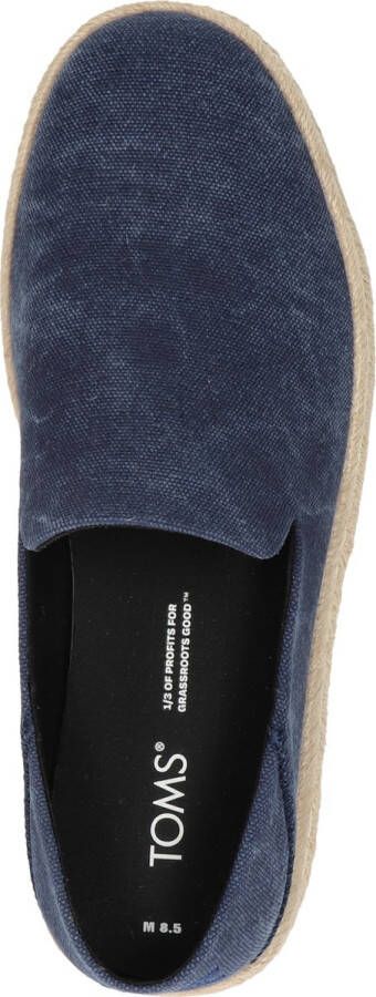 TOMS Santiago heren espadrille Blauw