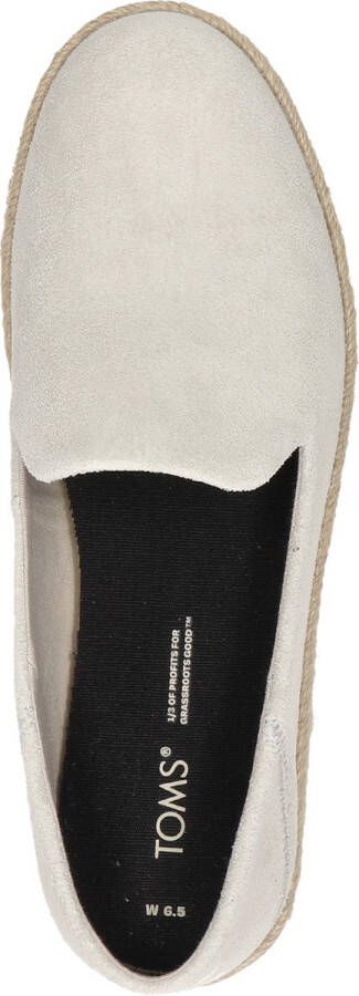 TOMS Santiago W dames espadrille Licht grijs