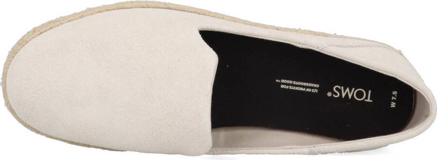 TOMS Santiago W dames espadrille Licht grijs