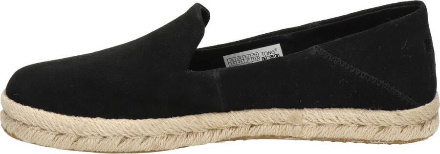 TOMS Santiago W dames espadrille Zwart