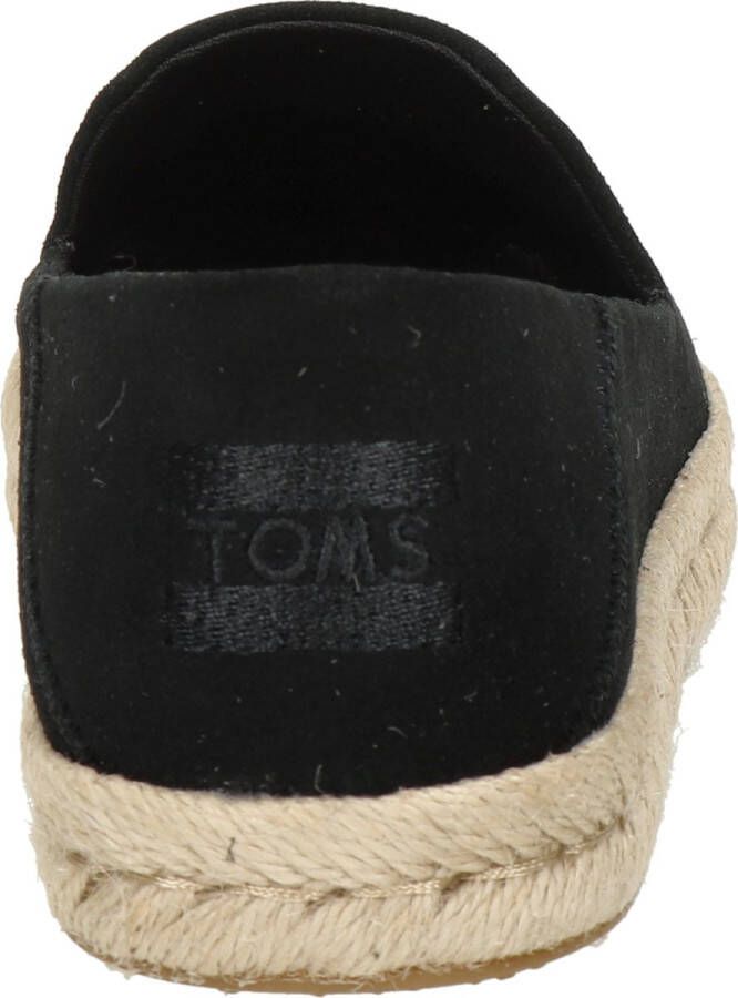 TOMS Santiago W dames espadrille Zwart