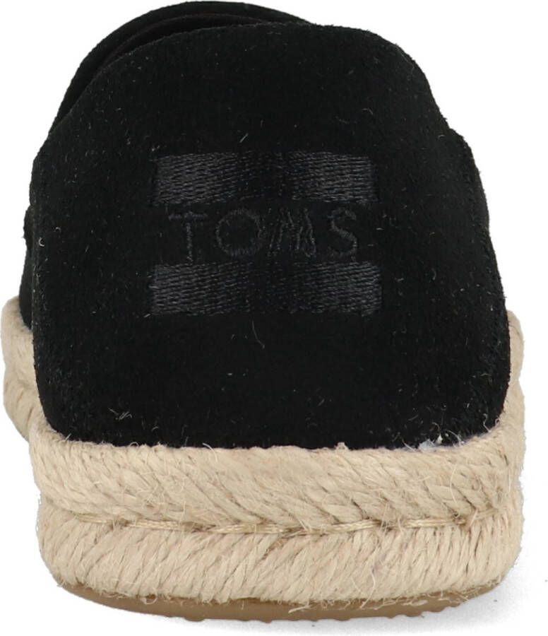 TOMS Santiago W dames espadrille Zwart