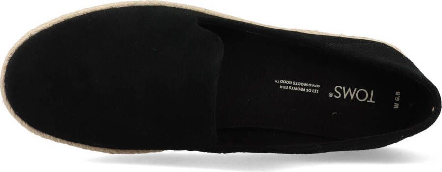 TOMS Santiago W dames espadrille Zwart