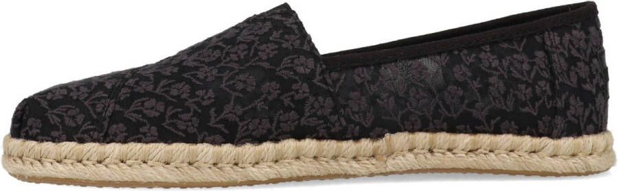 TOMS Schoenen Zwart Alpargata rope loafers zwart