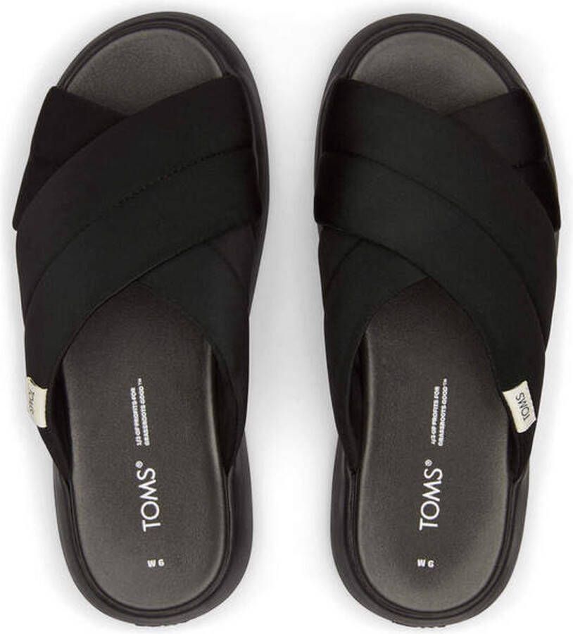 TOMS Shoes ALPARGATA MALLOW CROSSOVER Volwassenen Dames slippers Zwart