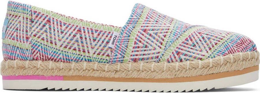 TOMS Shoes ALPARGATA PLATFORM ROPE Instappers Roze