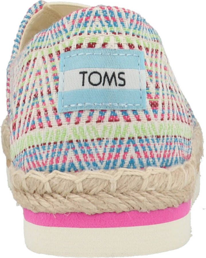 TOMS Shoes ALPARGATA PLATFORM ROPE Instappers Roze