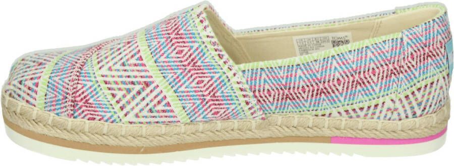 TOMS Shoes ALPARGATA PLATFORM ROPE Instappers Roze