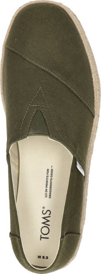 TOMS Shoes ALPARGATA ROPE 2.0 Volwassenen Instappers Groen - Foto 11