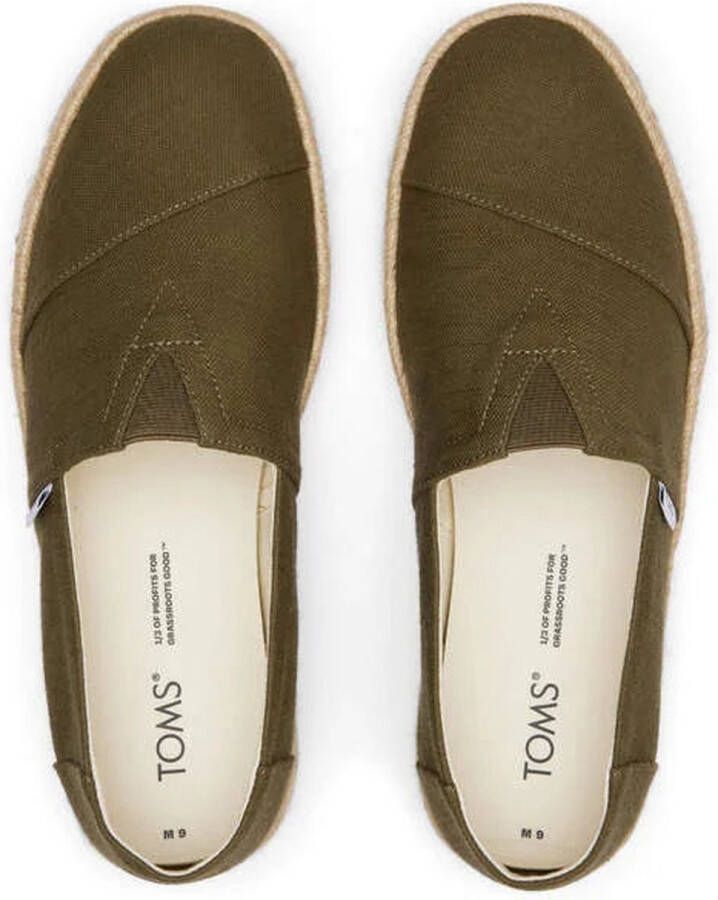 TOMS Shoes ALPARGATA ROPE 2.0 Volwassenen Instappers Groen - Foto 14