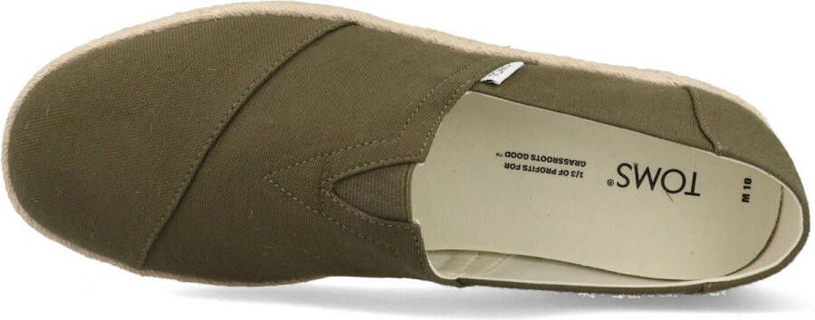 TOMS Shoes ALPARGATA ROPE 2.0 Volwassenen Instappers Groen - Foto 8