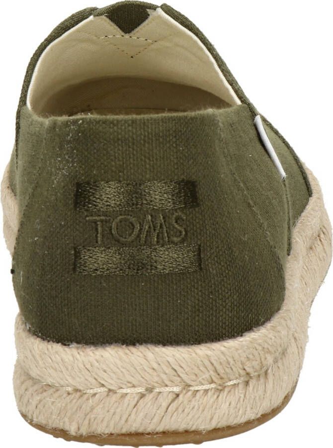 TOMS Shoes ALPARGATA ROPE 2.0 Volwassenen Instappers Groen
