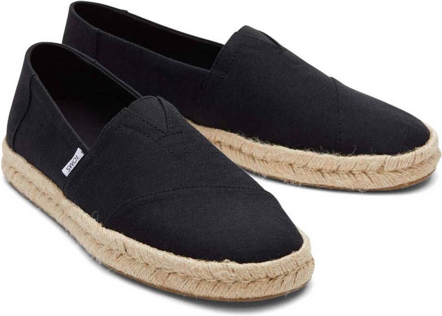 TOMS Shoes ALPARGATA ROPE 2.0 Volwassenen Instappers Zwart