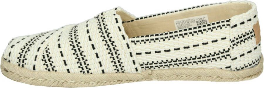 TOMS Shoes ALPARGATA ROPE Volwassenen Instappers Wit beige