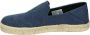 TOMS Santiago Recycled Cotton Canvas Blue Slip-on - Thumbnail 4