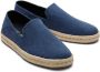 TOMS Santiago Recycled Cotton Canvas Blue Slip-on - Thumbnail 11