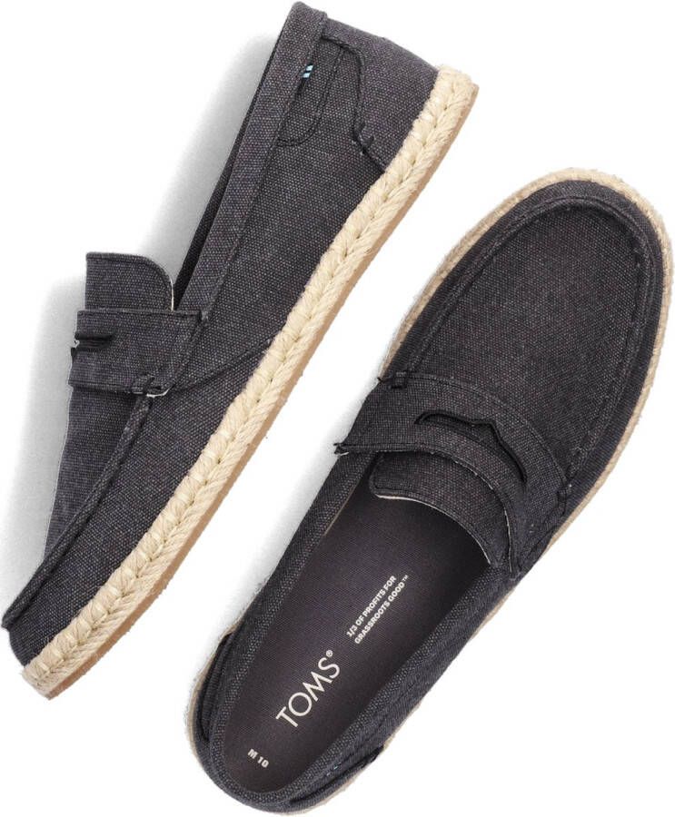 TOMS Shoes STANFORD ROPE Volwassenen Instappers Zwart