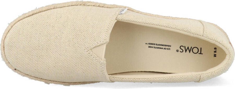 TOMS Shoes VALENCIA Volwassenen Instappers Wit beige - Foto 10