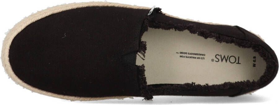 TOMS Valencia Espadrilles Dames Zwart