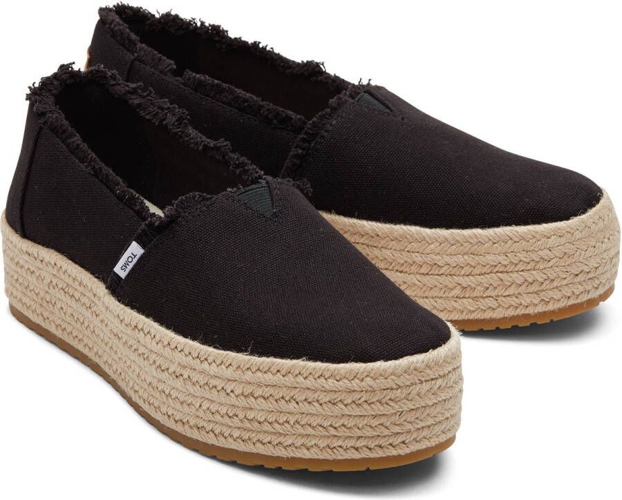 TOMS Valencia Espadrilles Dames Zwart