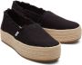 TOMS Valencia Platform Espadrille 10019795 Zwart - Thumbnail 9