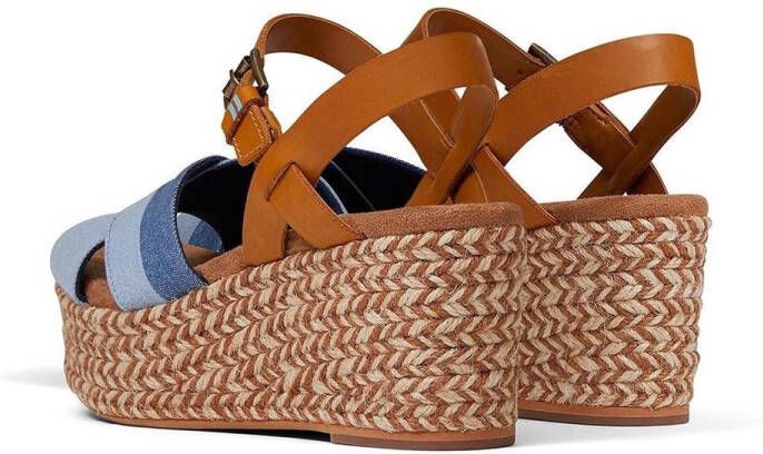 TOMS Willow Dames Wedge Navy