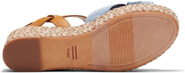 TOMS Willow Dames Wedge Navy