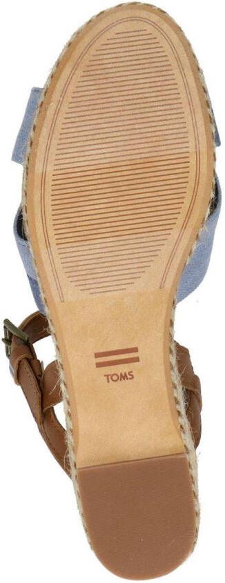 TOMS Willow Dames Wedge Navy