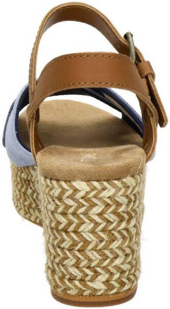 TOMS Willow Dames Wedge Navy