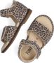 Ton & Ton Meisjes Platte sandalen E1855-212 Beige Leer - Thumbnail 5