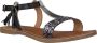 Ton & Ton Meisjes Platte sandalen Il112 Zwart Leer - Thumbnail 3