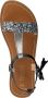 Ton & Ton Meisjes Platte sandalen Il112 Zwart Leer - Thumbnail 5