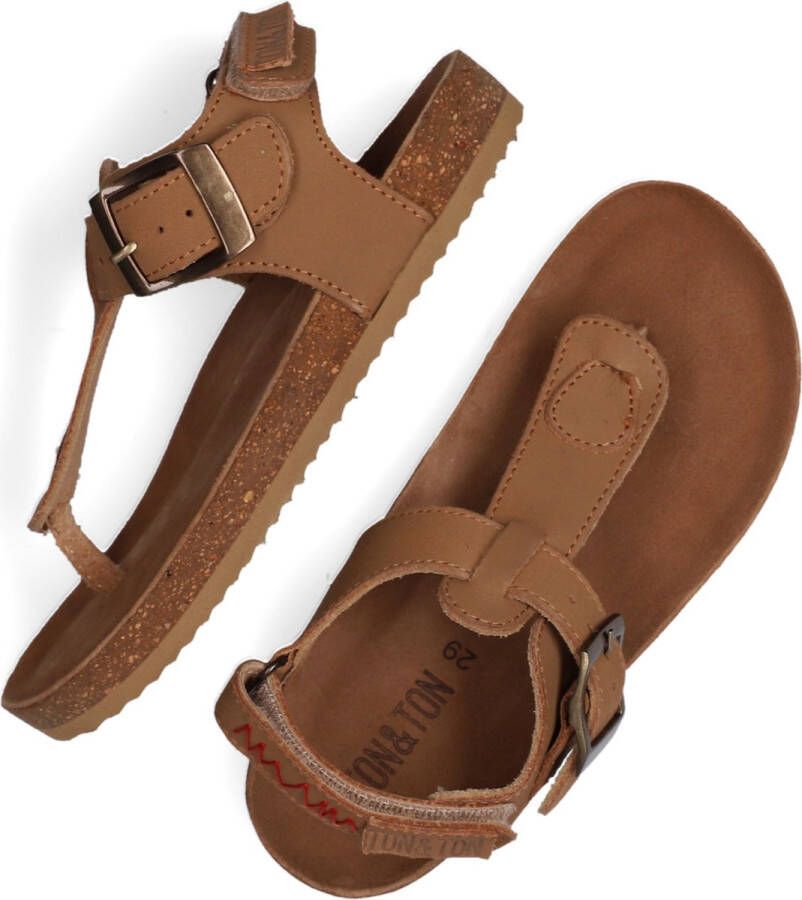 Ton & Ton Pl_om001 Sandalen Jongens Bruin