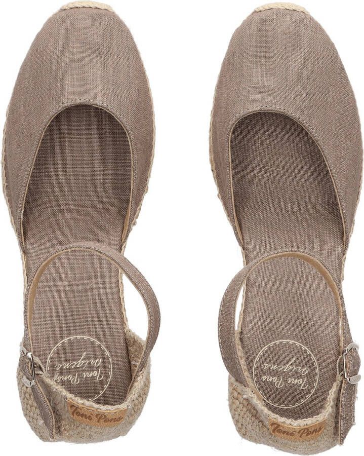 Toni Pons Caldes Dames Espadrilles Taupe Linnen CALDEStaupe - Foto 2