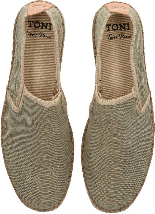 Toni Pons Dallas Heren Espadrilles Caqui Groen Canvas DALLAScaqui - Foto 2